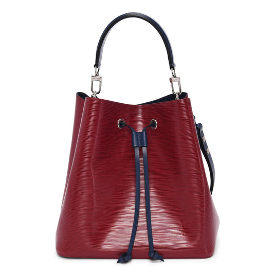 Louis Vuitton Red & Navy Epi Leather NeoNoe MM