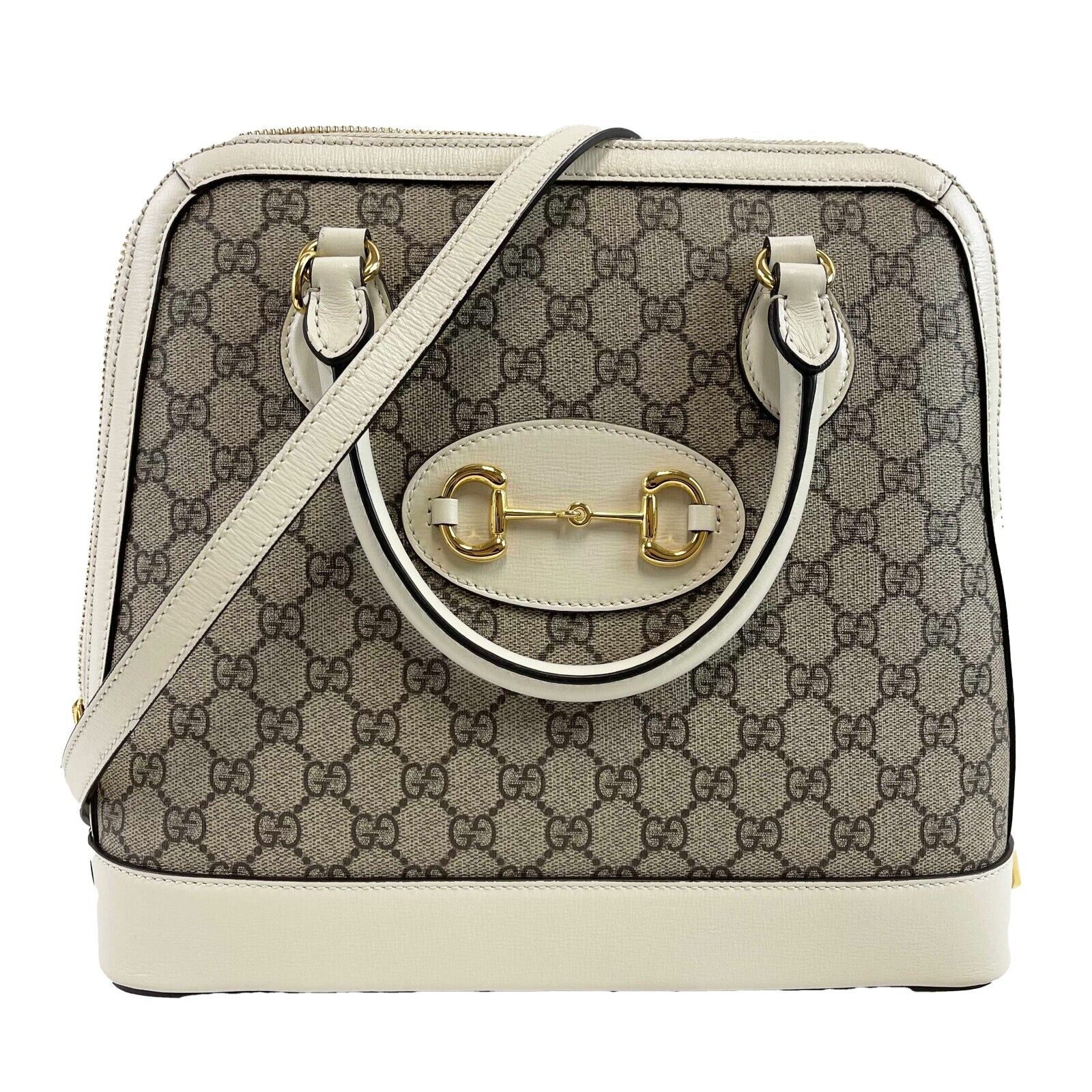 Gucci Monogram Leather Canvas Crossbody