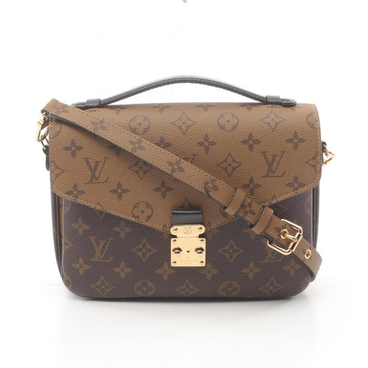 Louis Vuitton Coated Canvas Pvc Leather Handbag Pochette