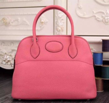 Luxury Hermes Bolide 31cm Togo Leather Pink Bag