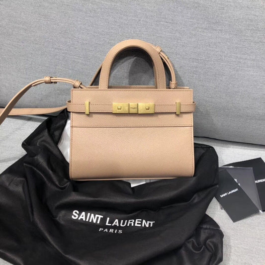 Yves Saint Laurent Manhattan Nano Shopping Bag In Box Beige