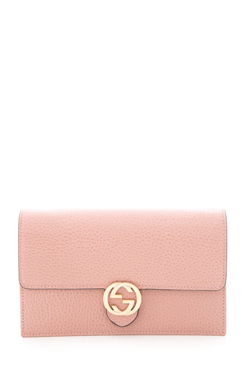 Gucci Interlocking G Pink Leather Handbag