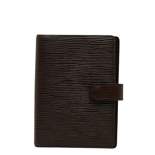 Louis Vuitton Epic Agenda PM Handbook Cover Book Cover R2005D Mokka Brown Leather Ladies Louis Vuitton