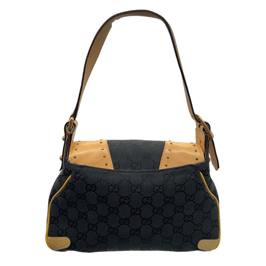 Gucci Monogram Nylon Leather Canvas Handbag
