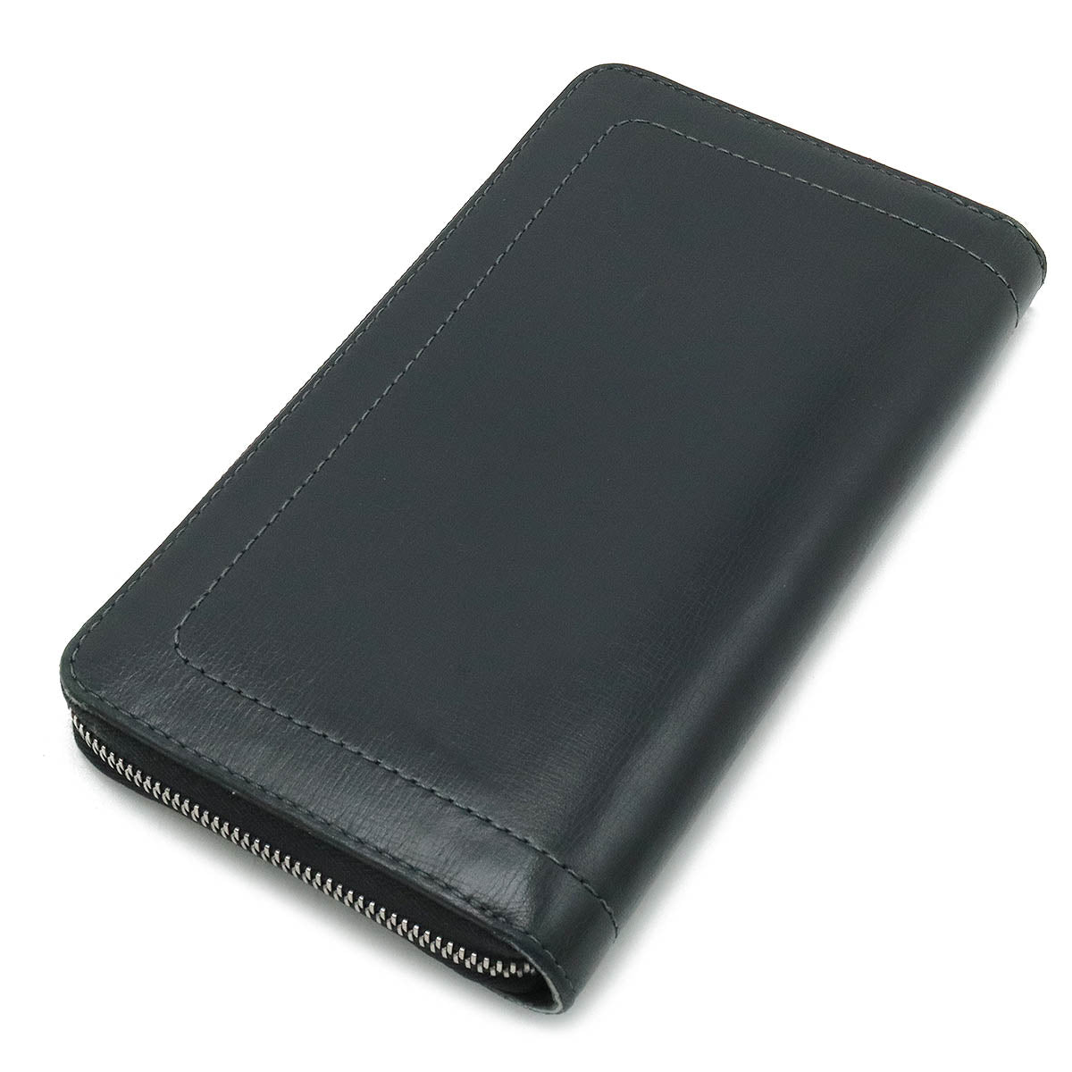Louis vuitton Utah Jeepy Organizer Round Long Wallet Carf Leather Basalt Initial Inlet M97026