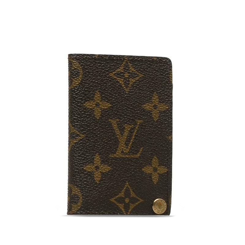 Louis Vuitton Monogram Portcourt Credit Card Case M60937 Brown PVC Leather Louis Vuitton