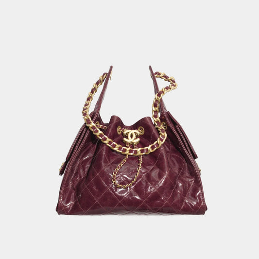 Chanel 25 Small Handbag Calfskin & Gold Tone Metal