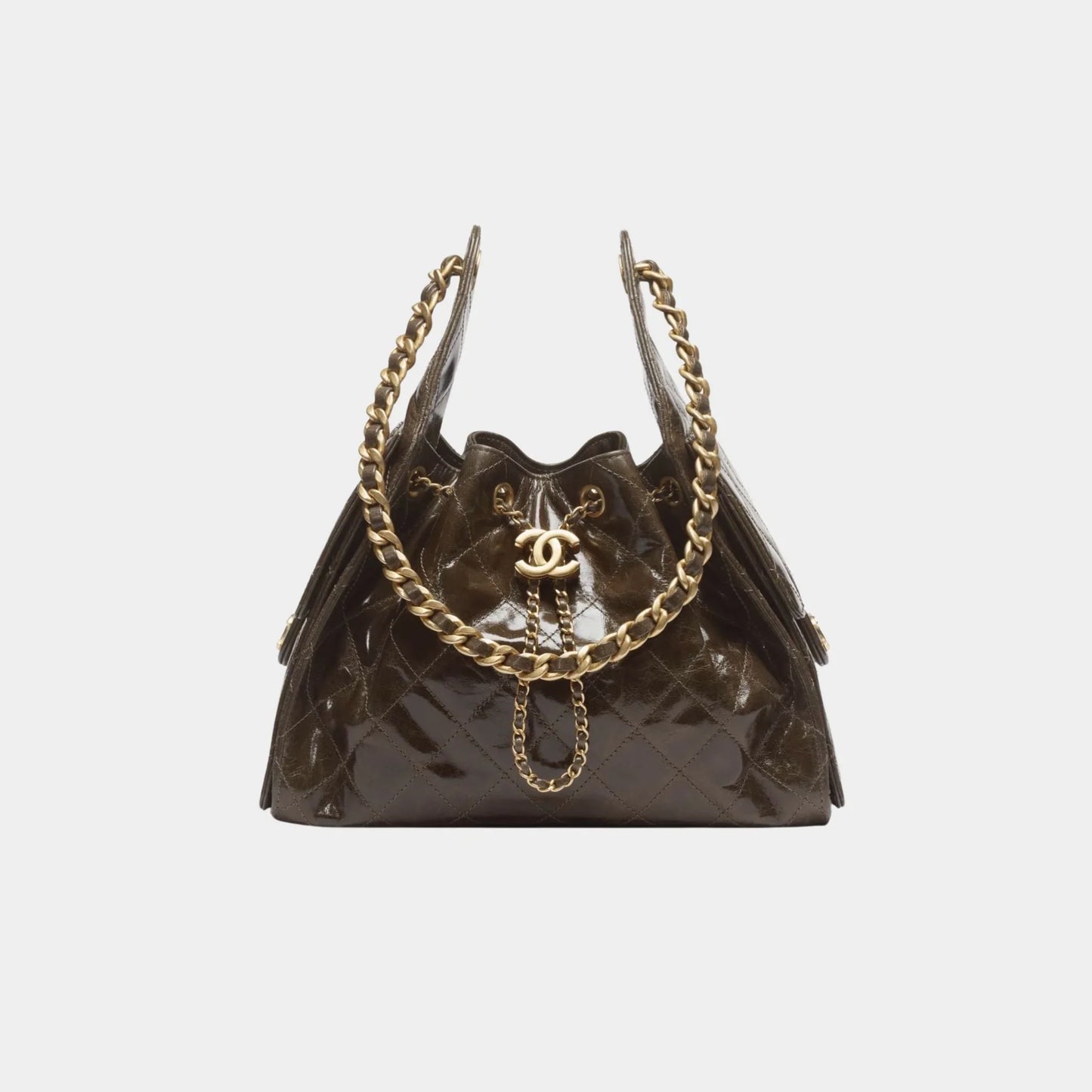Chanel 25 Small Handbag Calfskin & Gold Tone Metal
