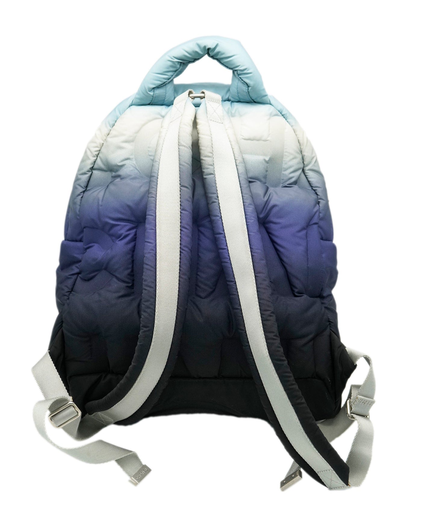 Chanel Blue Gradient Nylon Doudoune Padded Backpack ABC1031