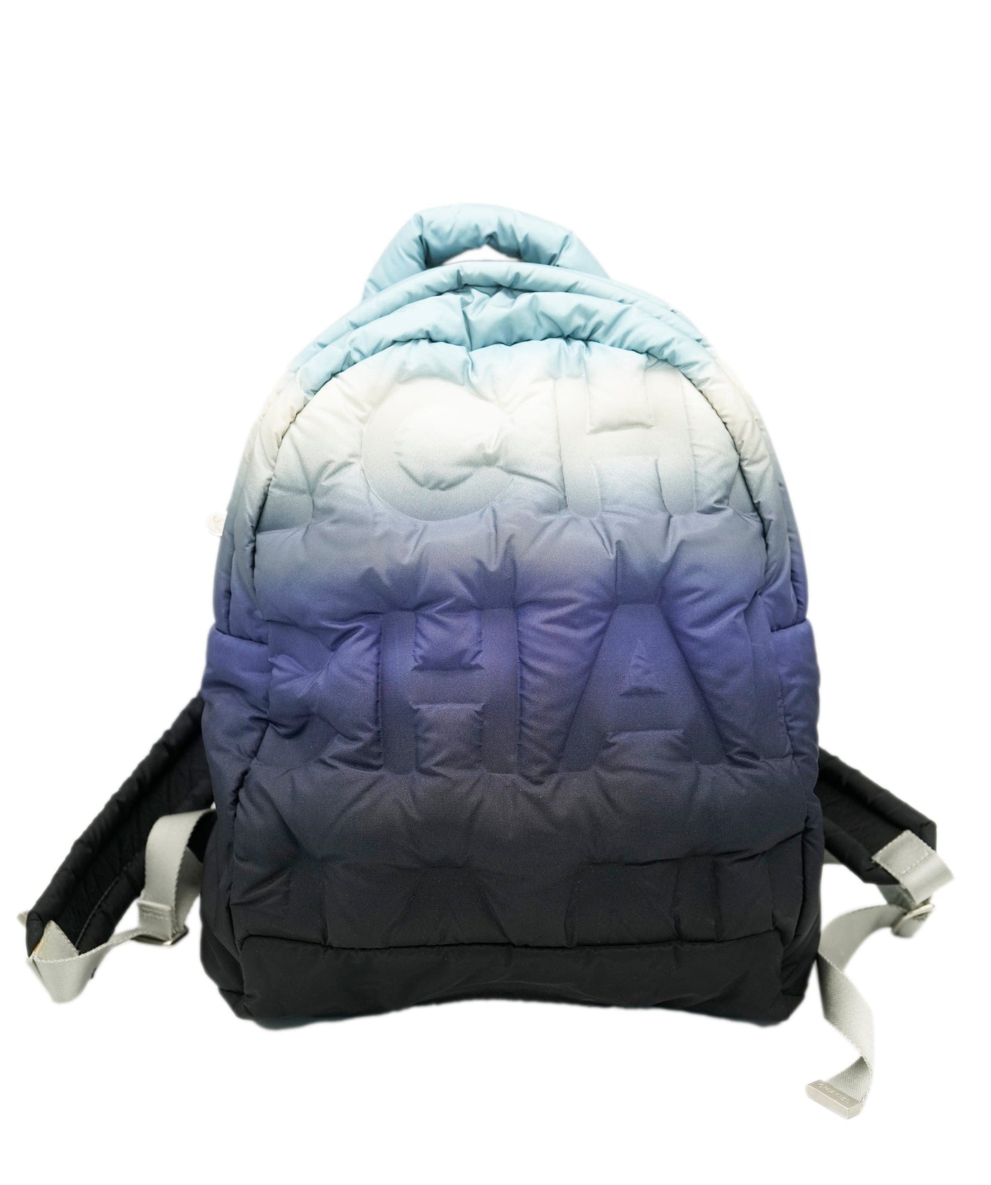 Chanel Blue Gradient Nylon Doudoune Padded Backpack ABC1031
