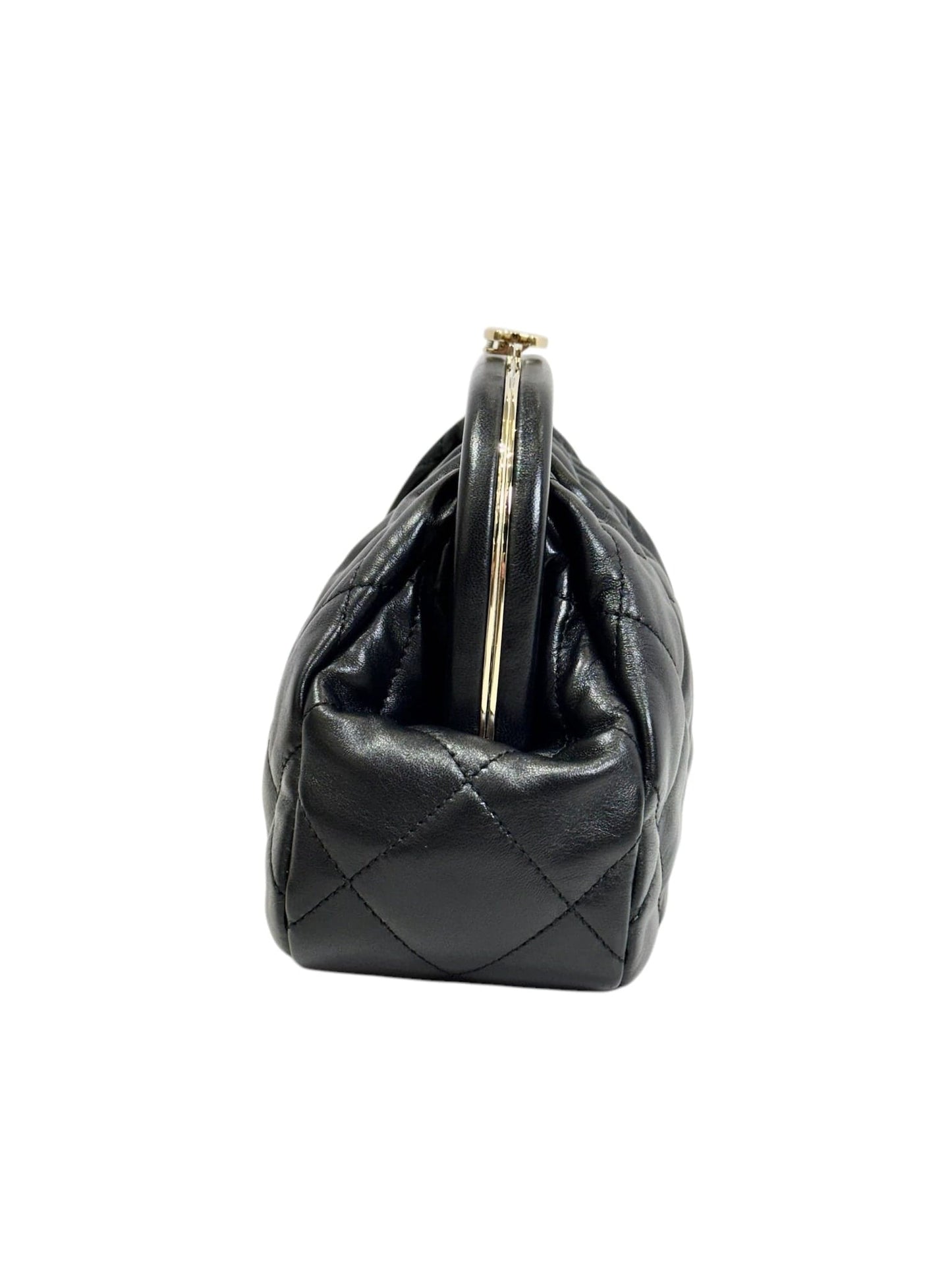 Chanel Black Evening Chain Clutch Bag ACJA8TH0