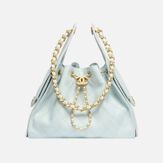 Small Chanel 25 Bag in Light Blue Calfskin  FW 2025/26