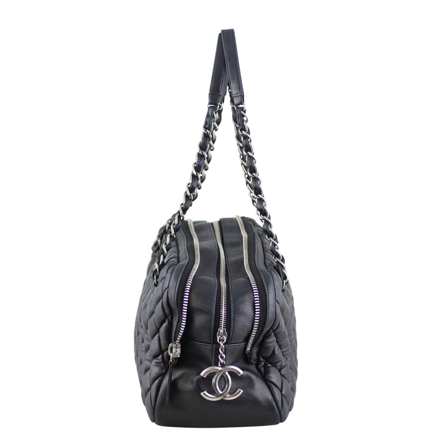 Chanel Quilted Bowling Bag