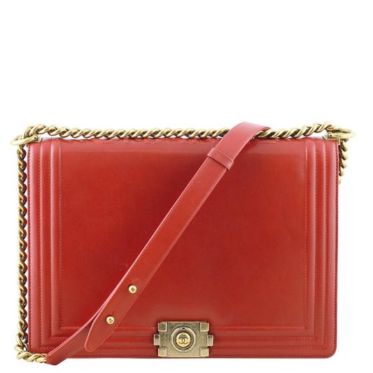 Chanel Boy Large | Red 15 Series
