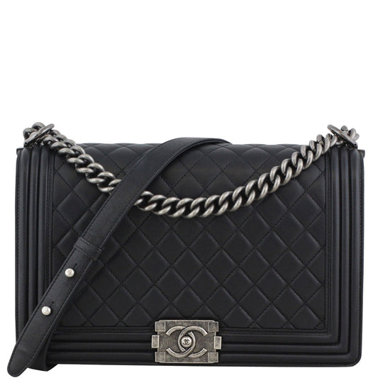 Chanel Boy Bag New Medium | Black 19 Series