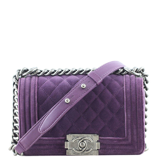 Chanel Boy Small Velvet