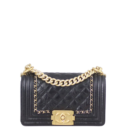 Chanel Boy Small | Black GHW 23 Series