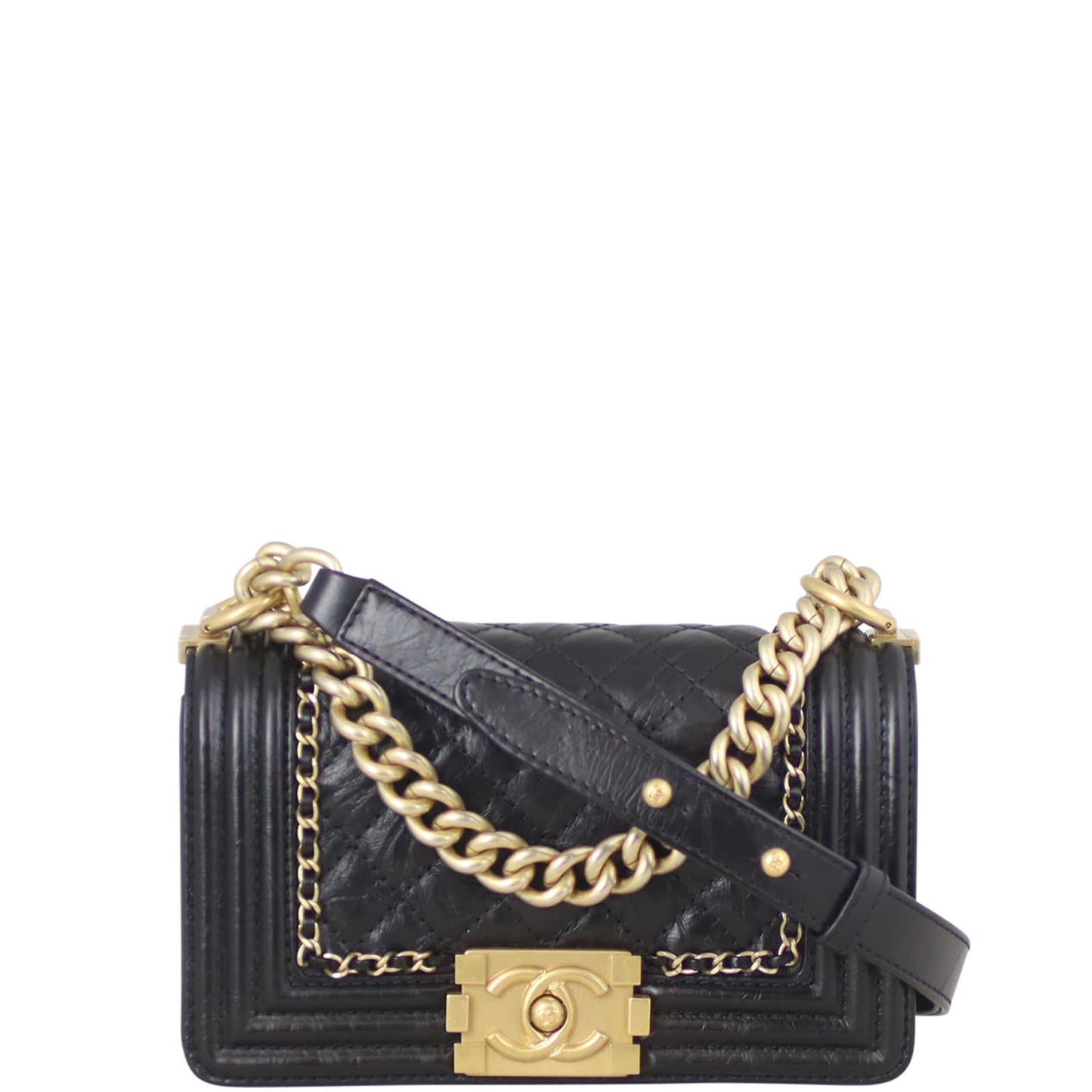 Chanel Boy Small | Black GHW 23 Series