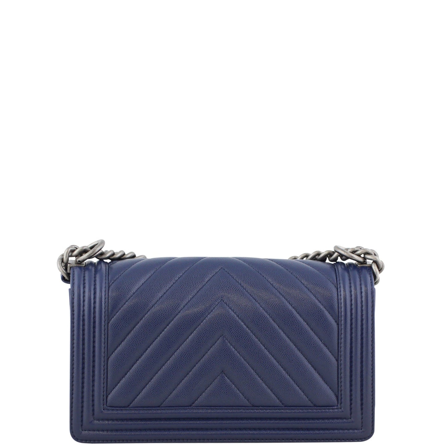 Chanel Boy Chevron Old Medium | Silver Hardware