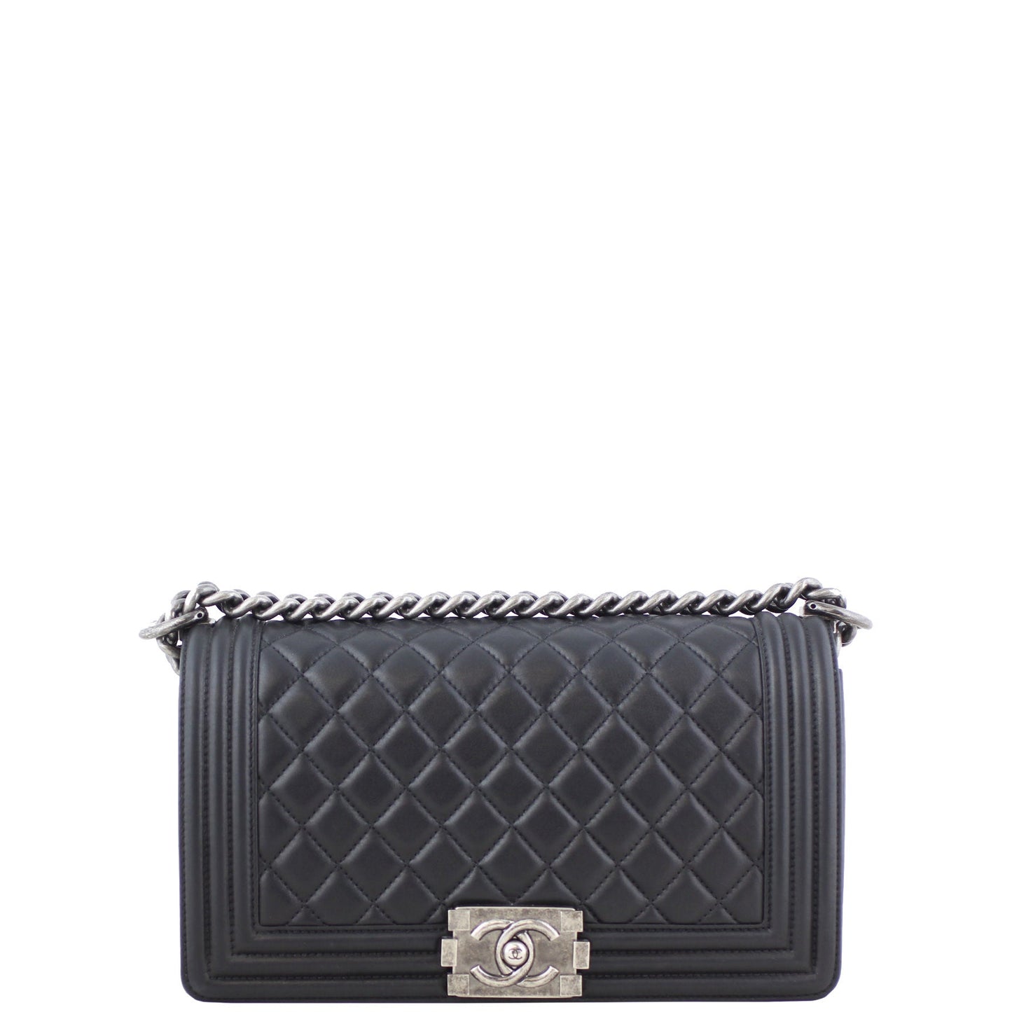 Chanel Boy Bag Old Medium | Black 19 Series