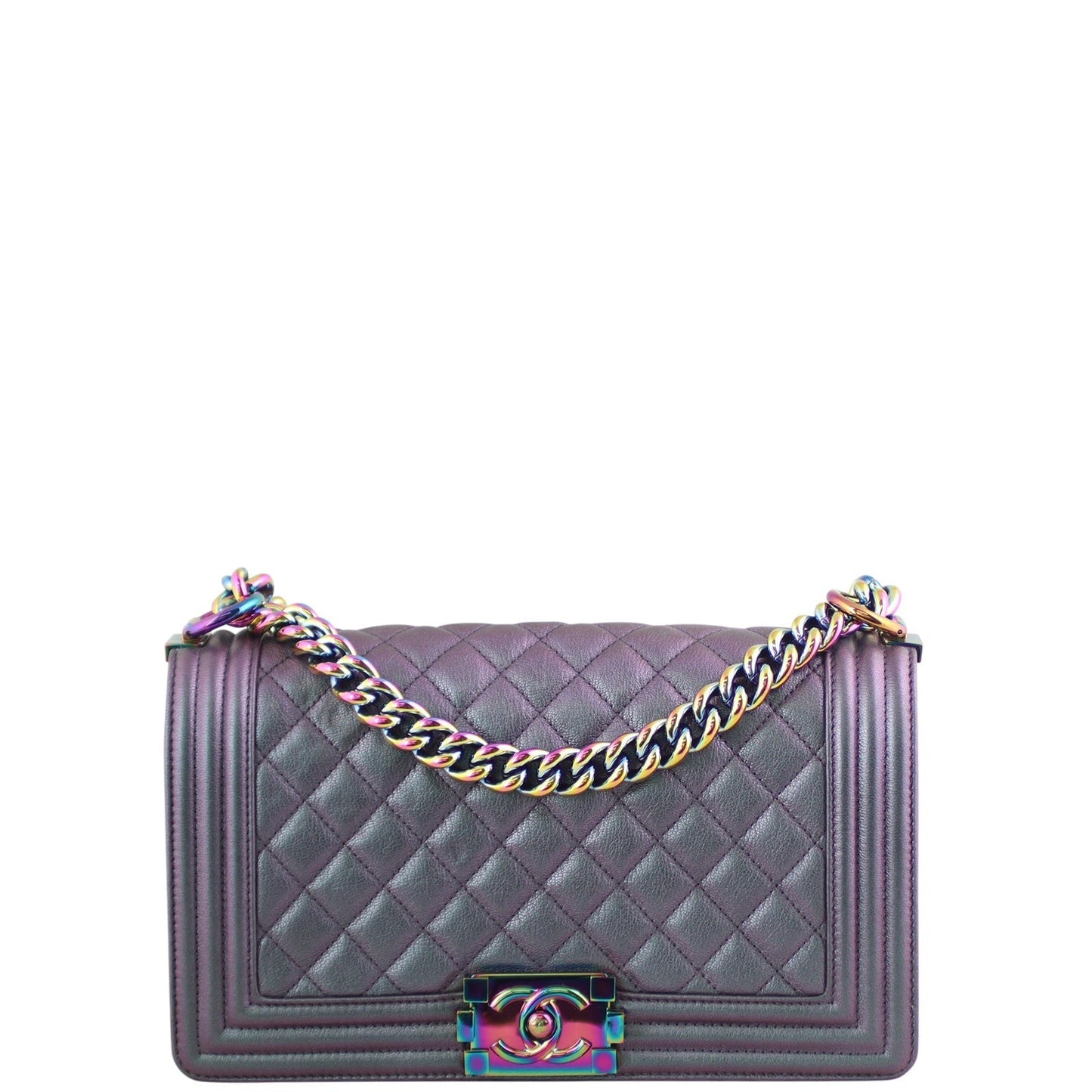 Chanel Boy Old Medium | Iridescent