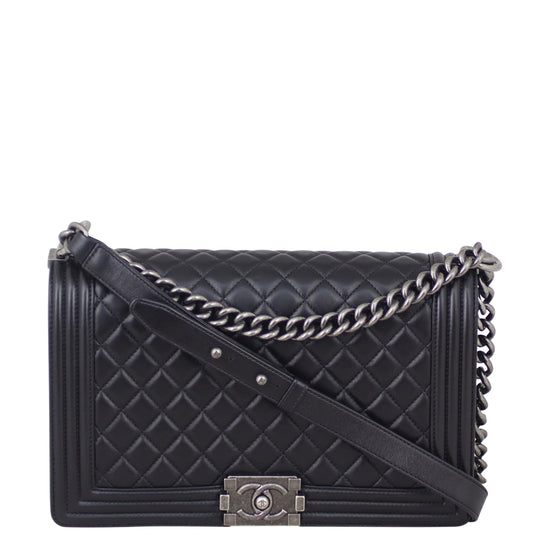 Chanel Boy New Medium | Black Lambskin 23 Series