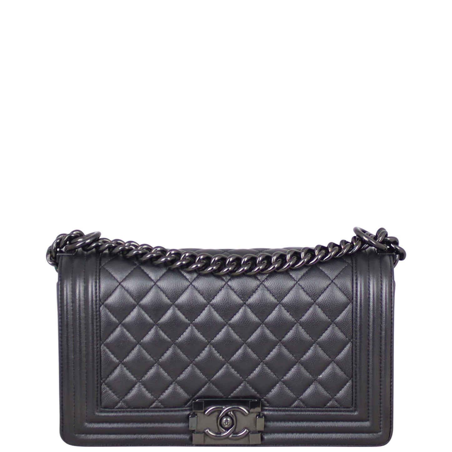 Chanel Boy Old Medium | Black Hardware