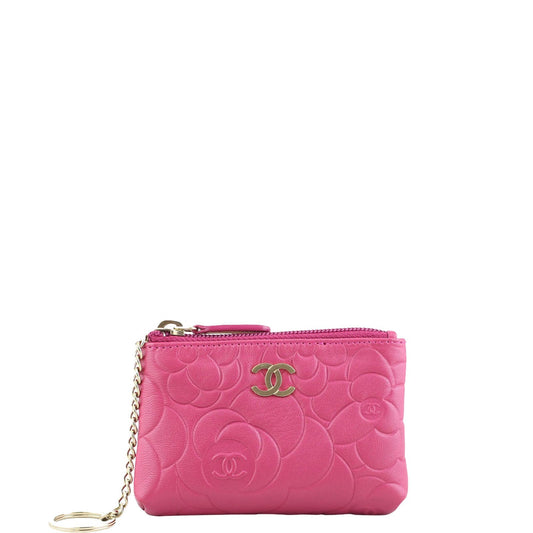 Chanel Camellia Key Pouch