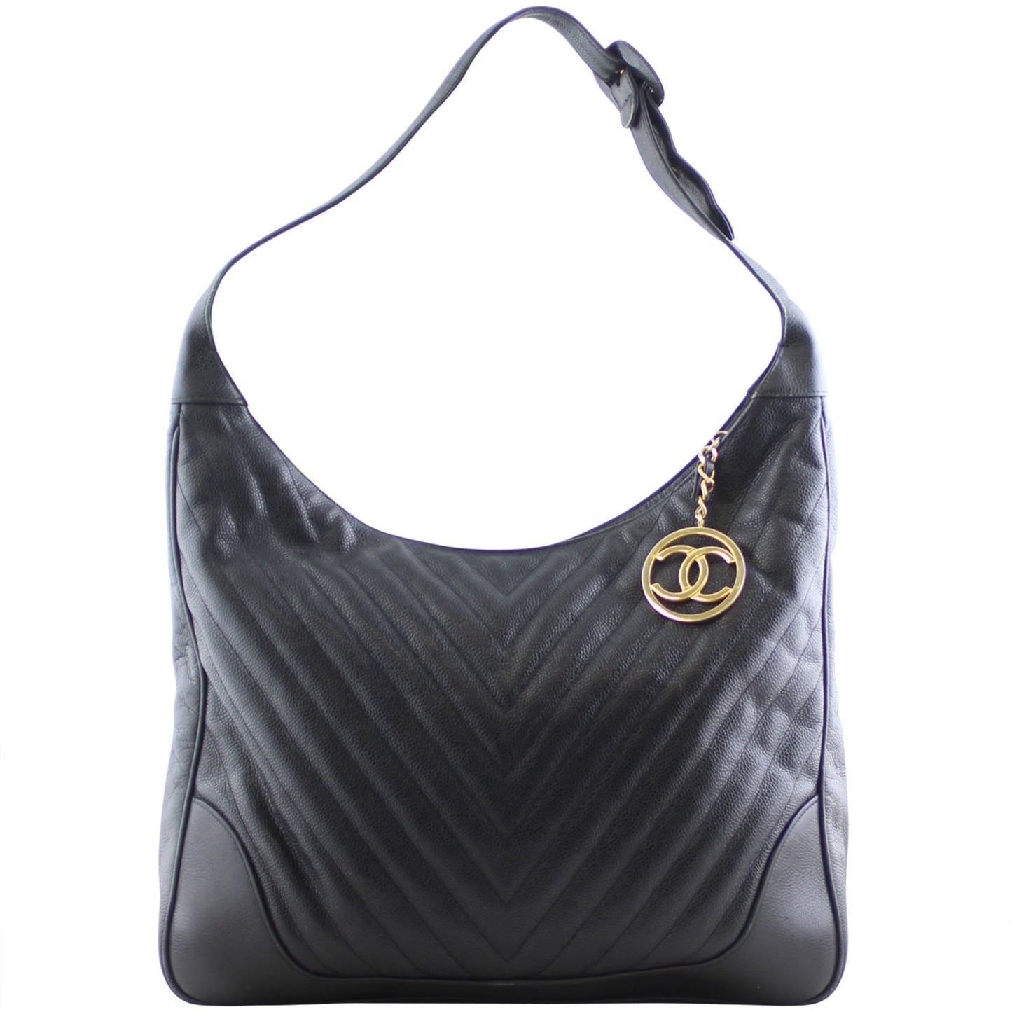 Chanel Chevron Hobo Bag
