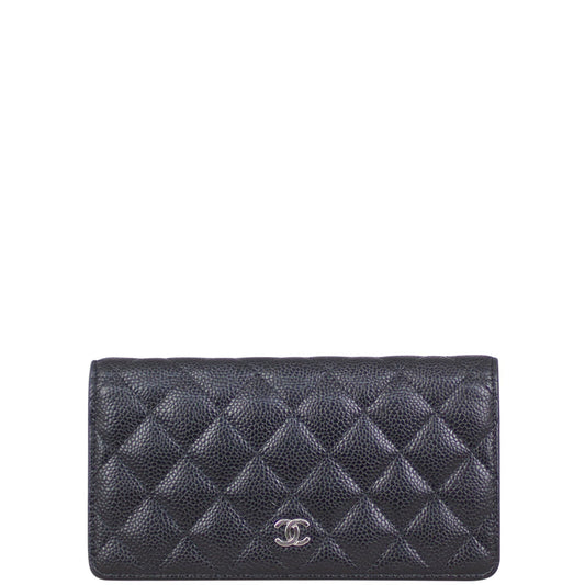 Chanel Classic CC Yen Wallet | Caviar SHW