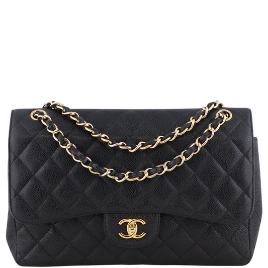 Chanel Classic Double Flap Jumbo Caviar