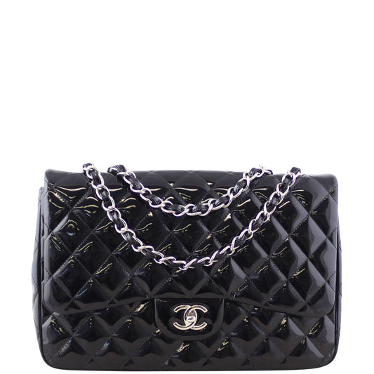 Chanel Classic Single Flap Jumbo Patent | Black 13 Series