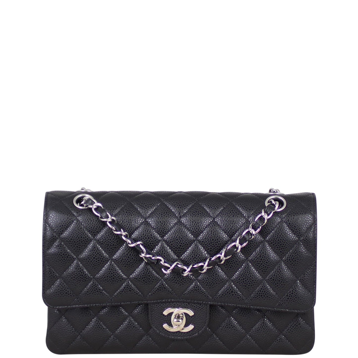 Chanel Classic Double Flap Medium | 13 Series Black Silver Hardware