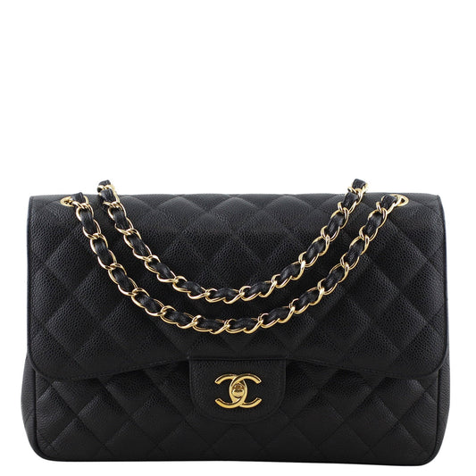 Chanel Classic Double Flap Jumbo | Black 14 Series