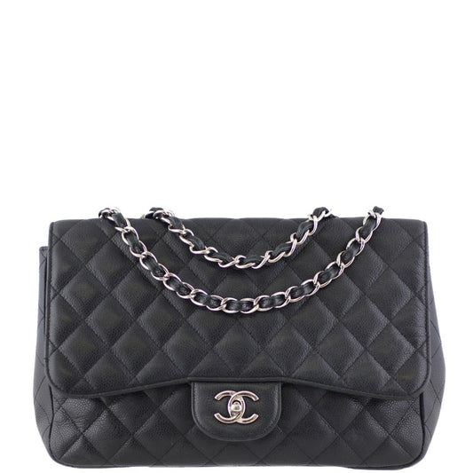 Chanel Classic Single Flap Jumbo | Caviar 13 Series