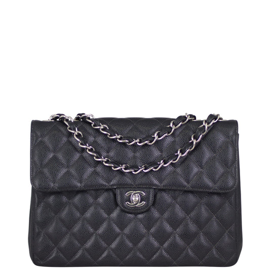 Chanel Classic Single Flap Jumbo | Black Vintage 9 series