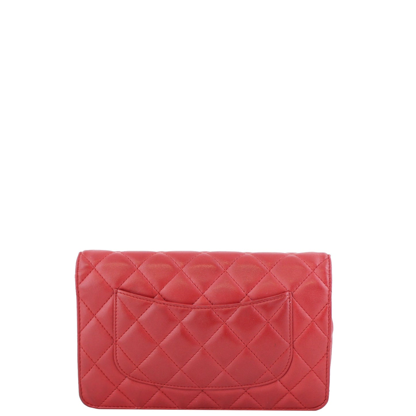 Chanel Classic Wallet on Chain | Red