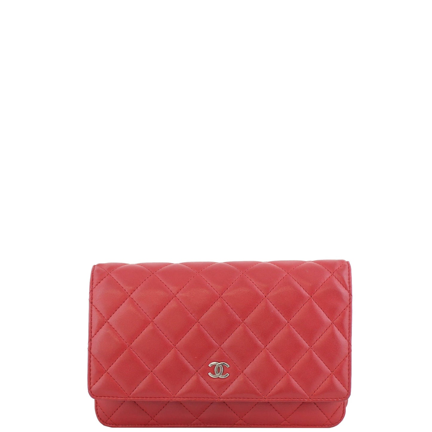Chanel Classic Wallet on Chain | Red