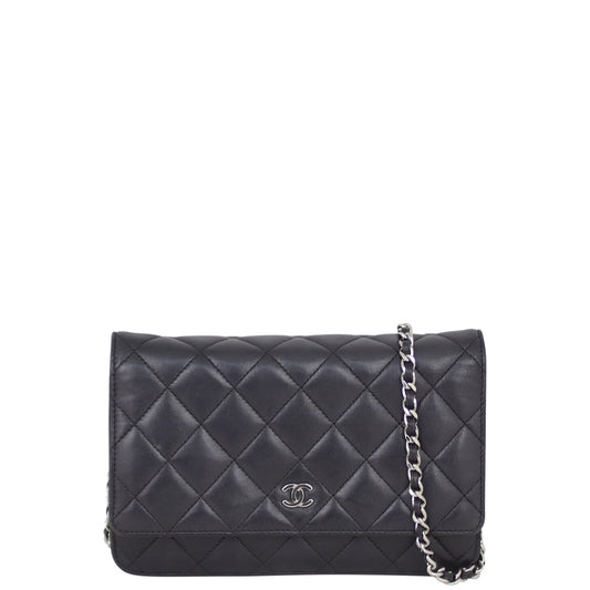 Chanel Classic Wallet on Chain | Black Lambskin Leather