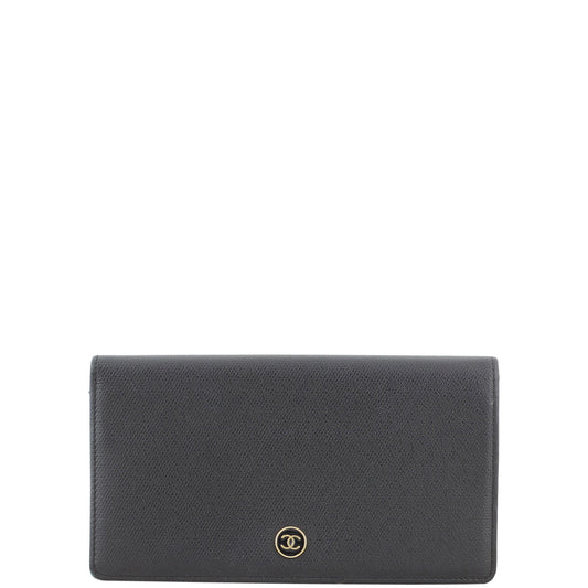 Chanel Coco Button Long Wallet