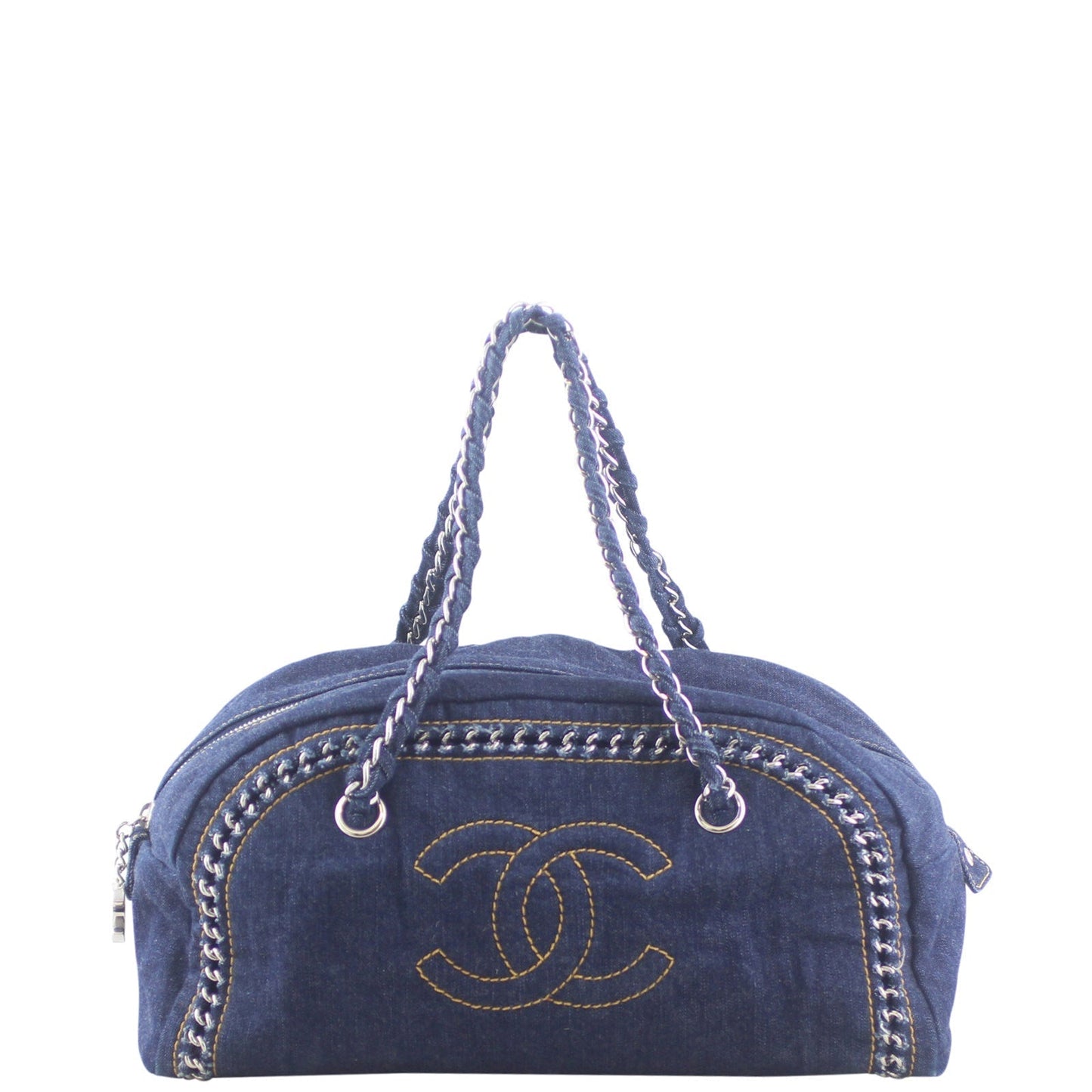 Chanel Denim Luxe Ligne Bowler