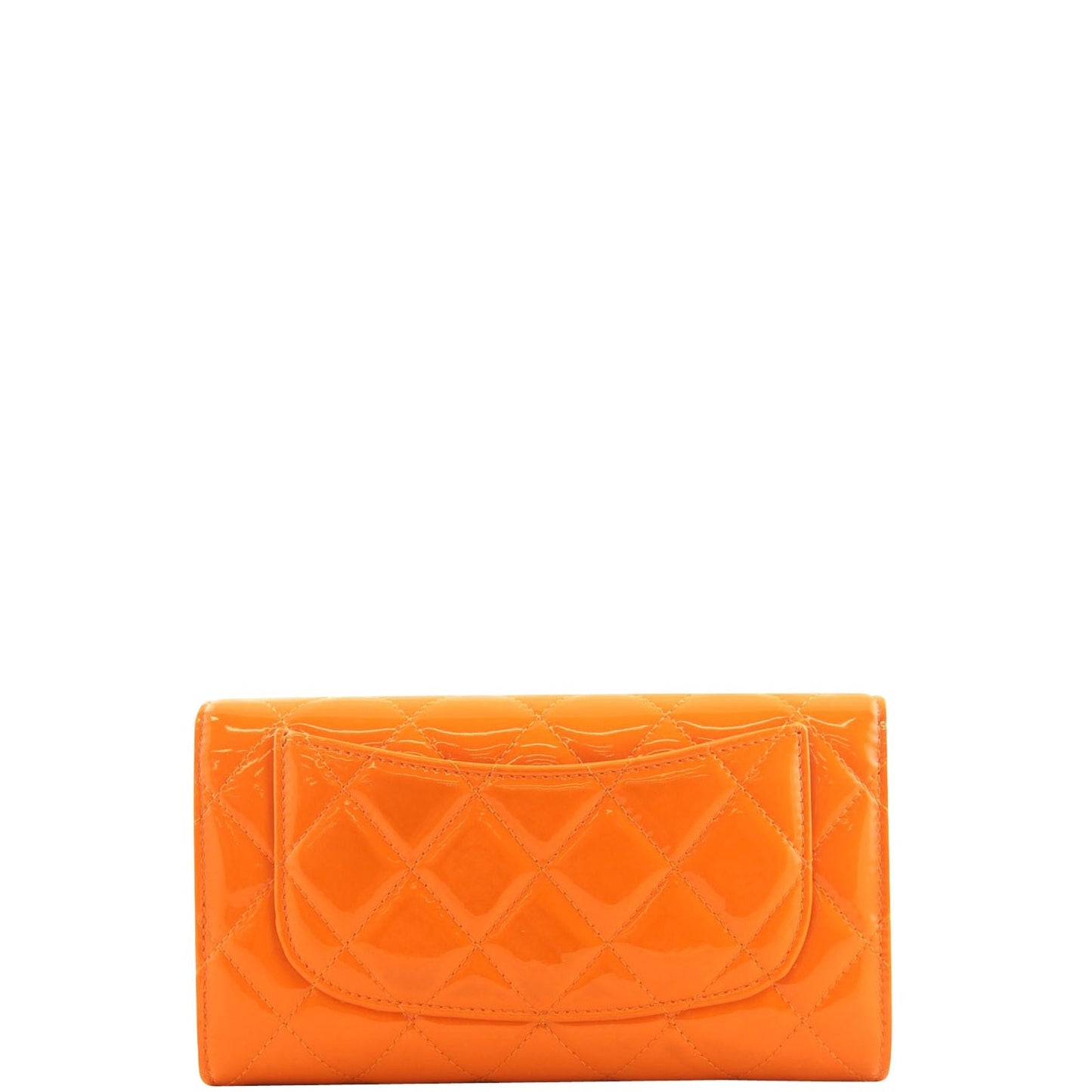 Chanel Patent Calfskin Quilted Tri-Fold Wallet