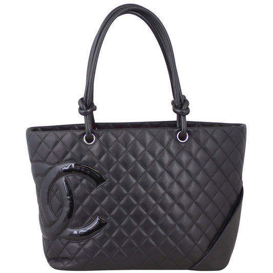 Chanel Ligne Cambon Large Tote | Black Lambskin