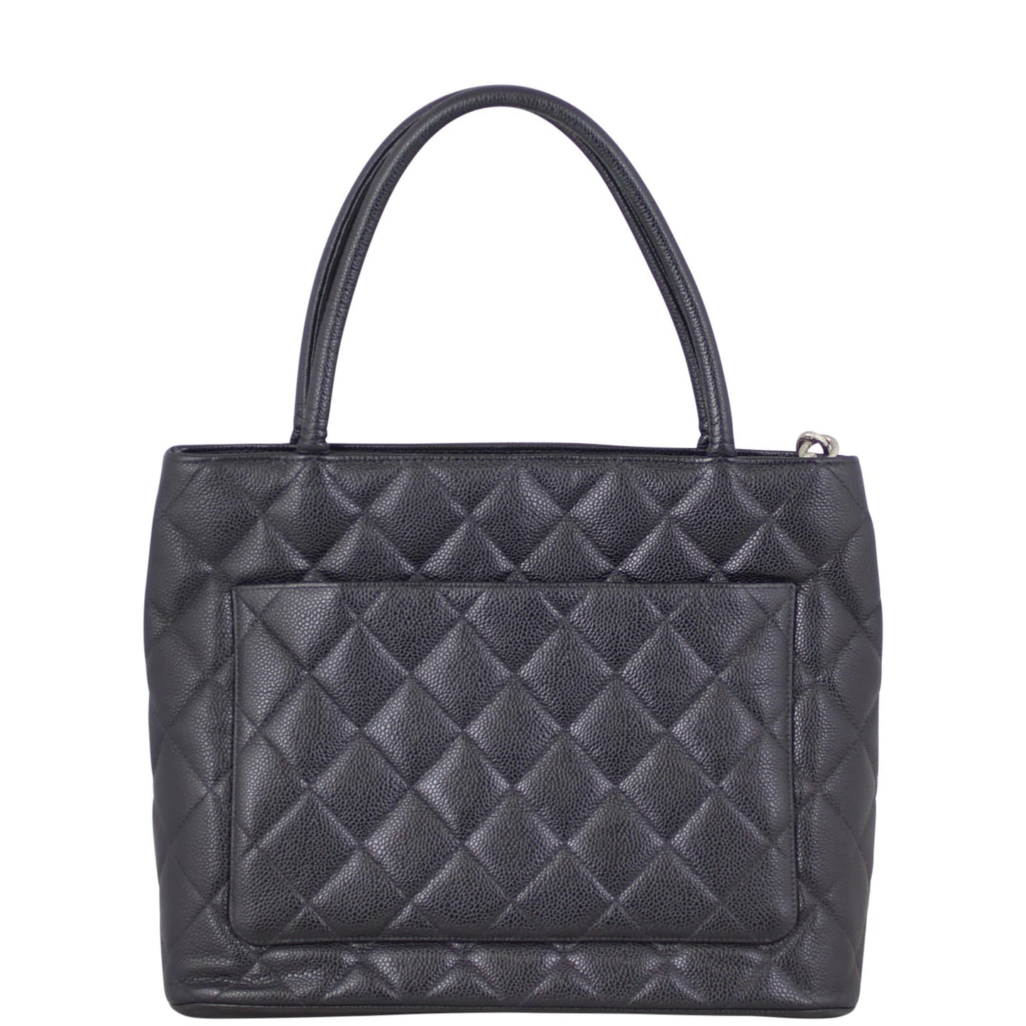 Chanel Medallion Tote | Antiqued Silver Zip