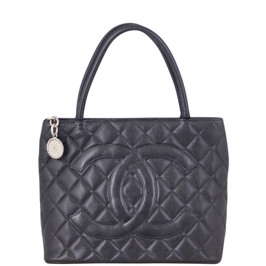 Chanel Medallion Tote | Antiqued Silver Zip