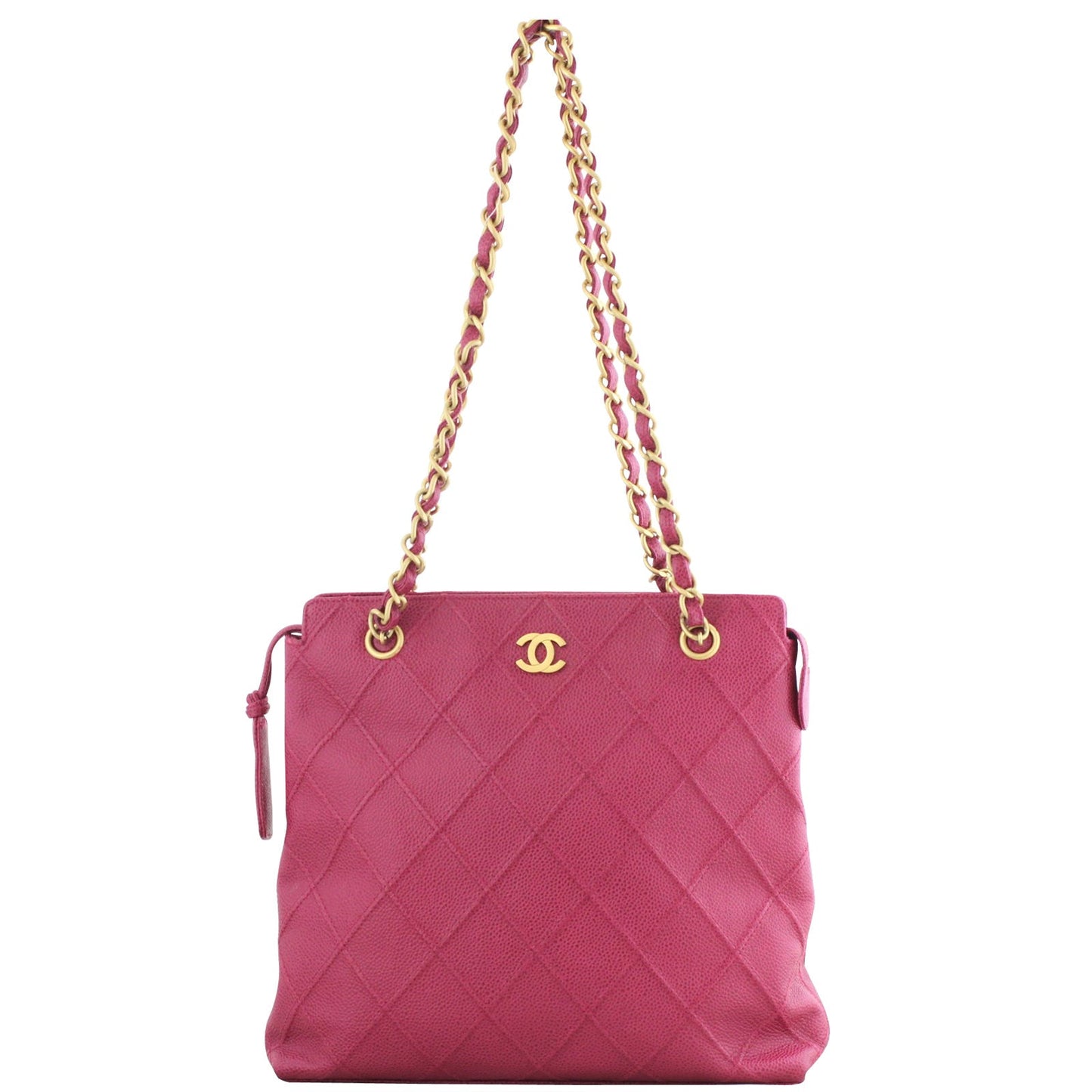 Chanel Petite Quilted Caviar Tote