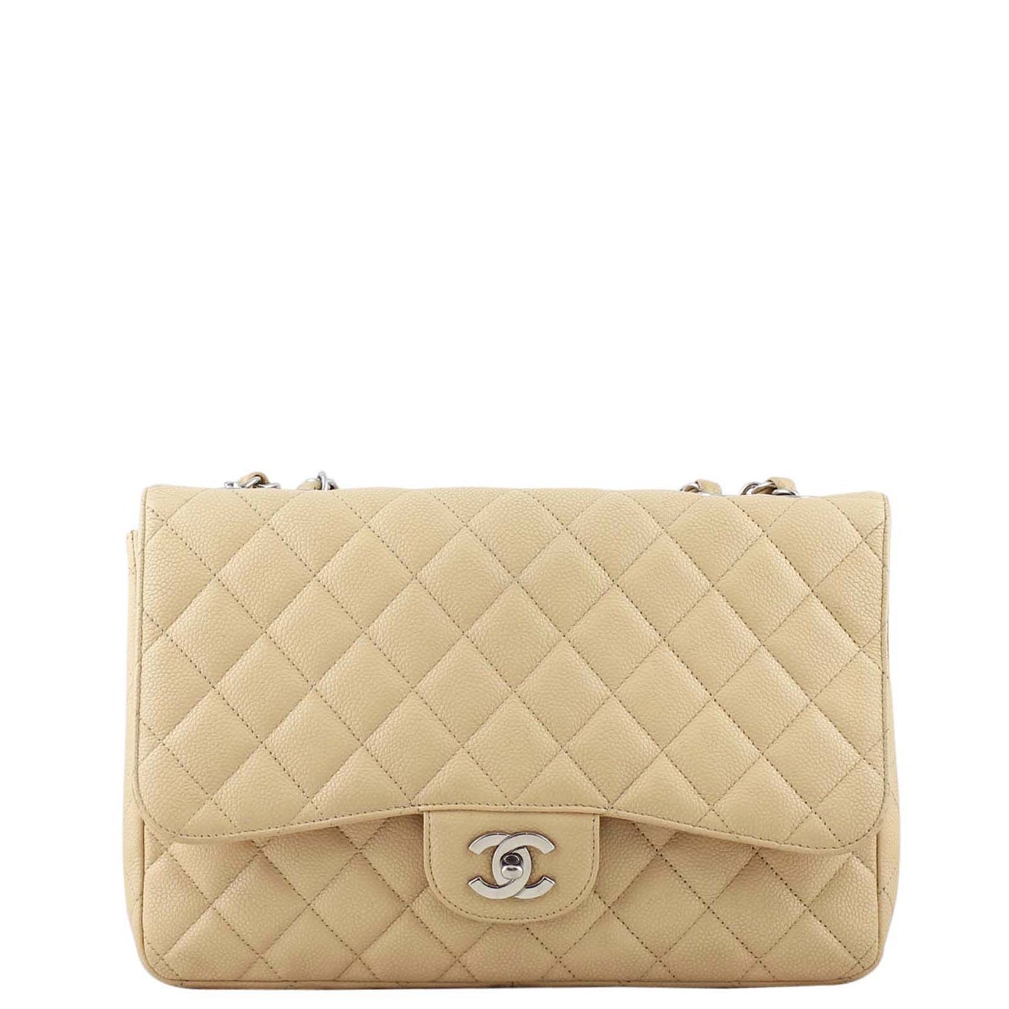 Chanel Classic Single Flap Jumbo | Beige 12 Series
