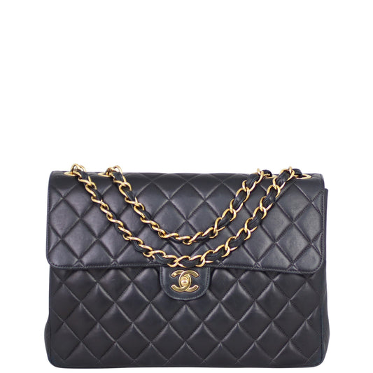 Chanel Classic Single Flap Maxi | Black Gold Hardware