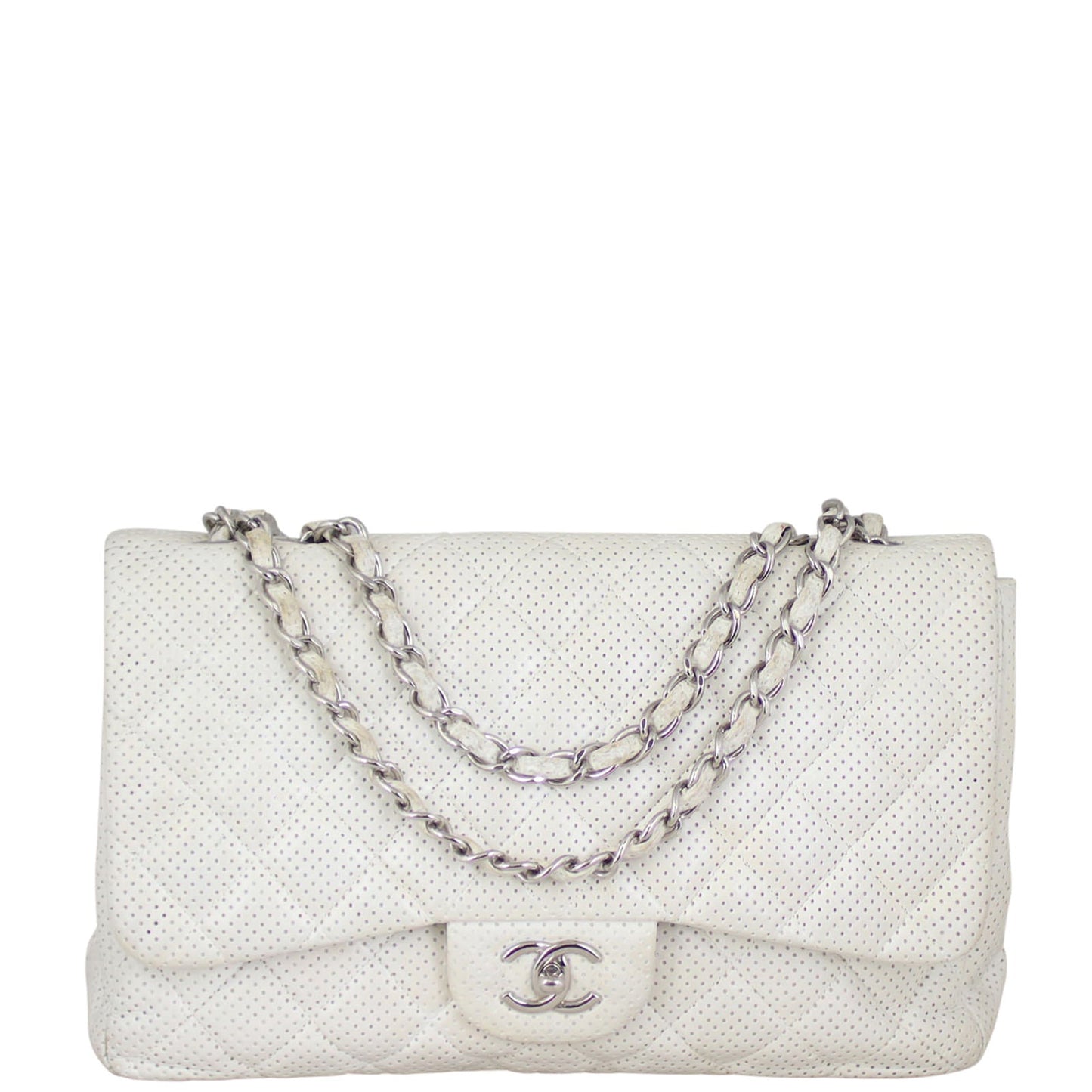 Chanel Perforated Single Flap Jumbo