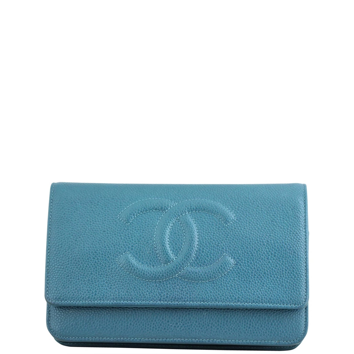 Chanel Timeless Wallet on Chain |  Teal Caviar
